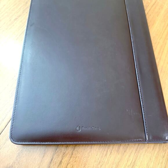 Franklin Covey Italian Leather Padfolio Brown Planner 12.75” x 9.5” - Picture 8 of 16